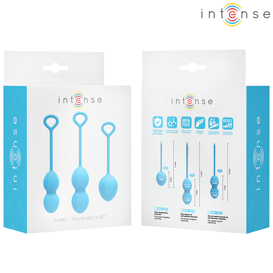 INTENSE - CHARLI KEGELBALL-SET BLAU