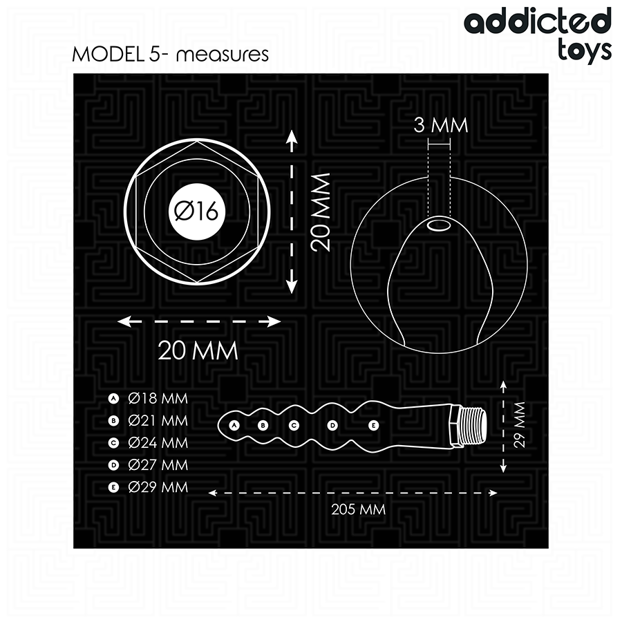 ADDICTED TOYS - Analreiniger mit Universaladapter Modell 5