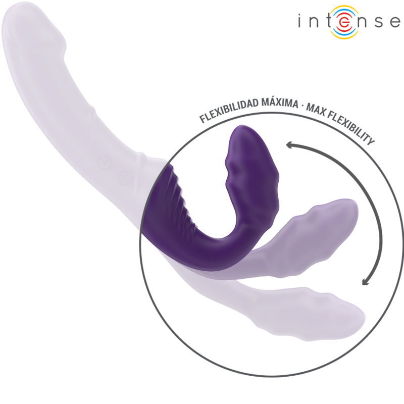INTENSE - JILL Doppeltvibrator 20 cm Lila mit Fernbedienung