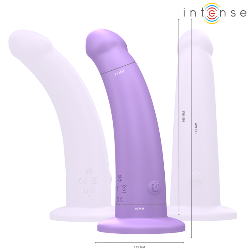 INTENSE - EDDIE VIBRATOR 17,5 CM 10 VIBRATIONSSTUFEN LILA MIT FERNBEDIENUNG