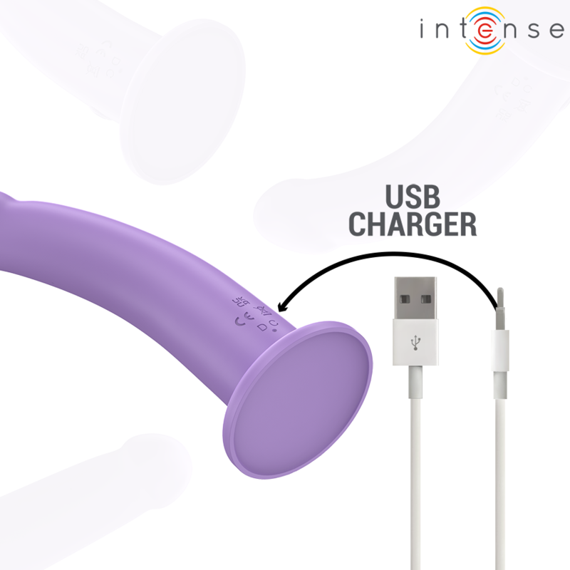 INTENSE - EDDIE VIBRATOR 17,5 CM 10 VIBRATIONSSTUFEN LILA MIT FERNBEDIENUNG