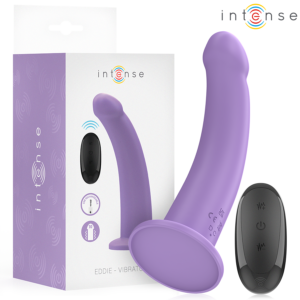 INTENSE - EDDIE VIBRATOR 17,5 CM 10 VIBRATIONSSTUFEN LILA MIT FERNBEDIENUNG