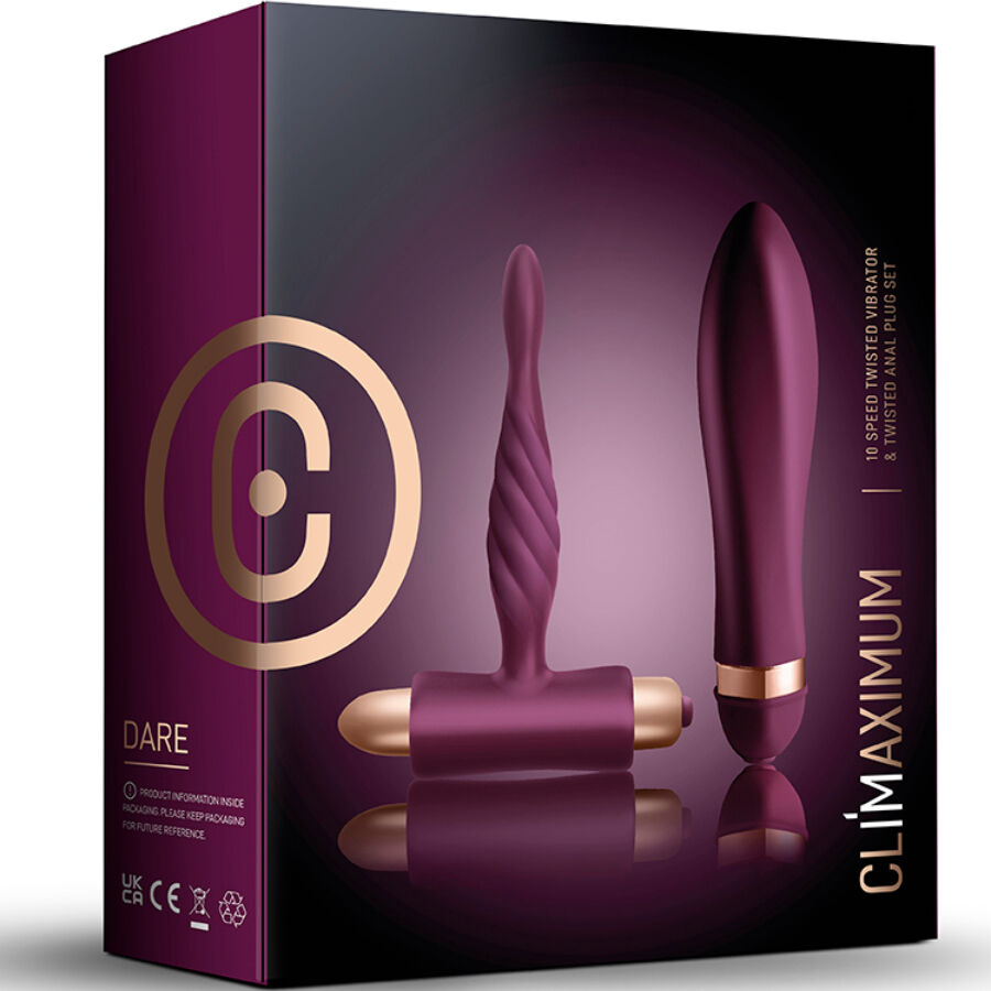 CLIMAXIMUM - DARE KIT TWISTED VIBRATOR + ANALPLUG ANFÄNGER