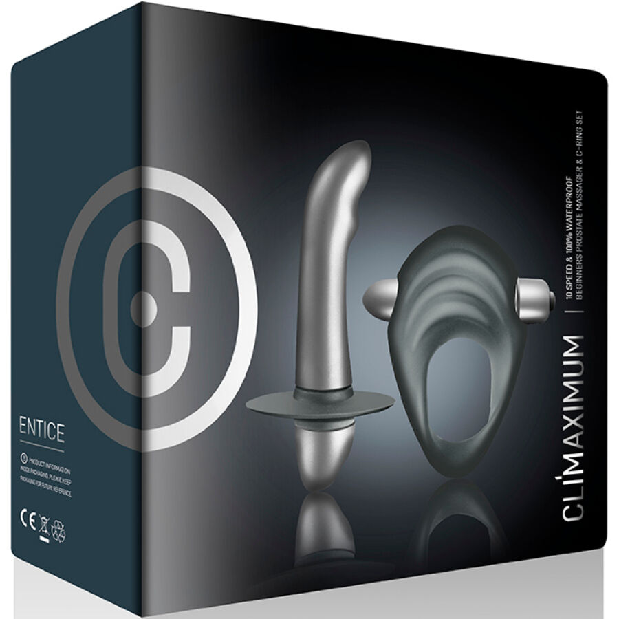 CLIMAXIMUM - ENTICE KIT Penisring + Prostata-Vibrator Anfänger