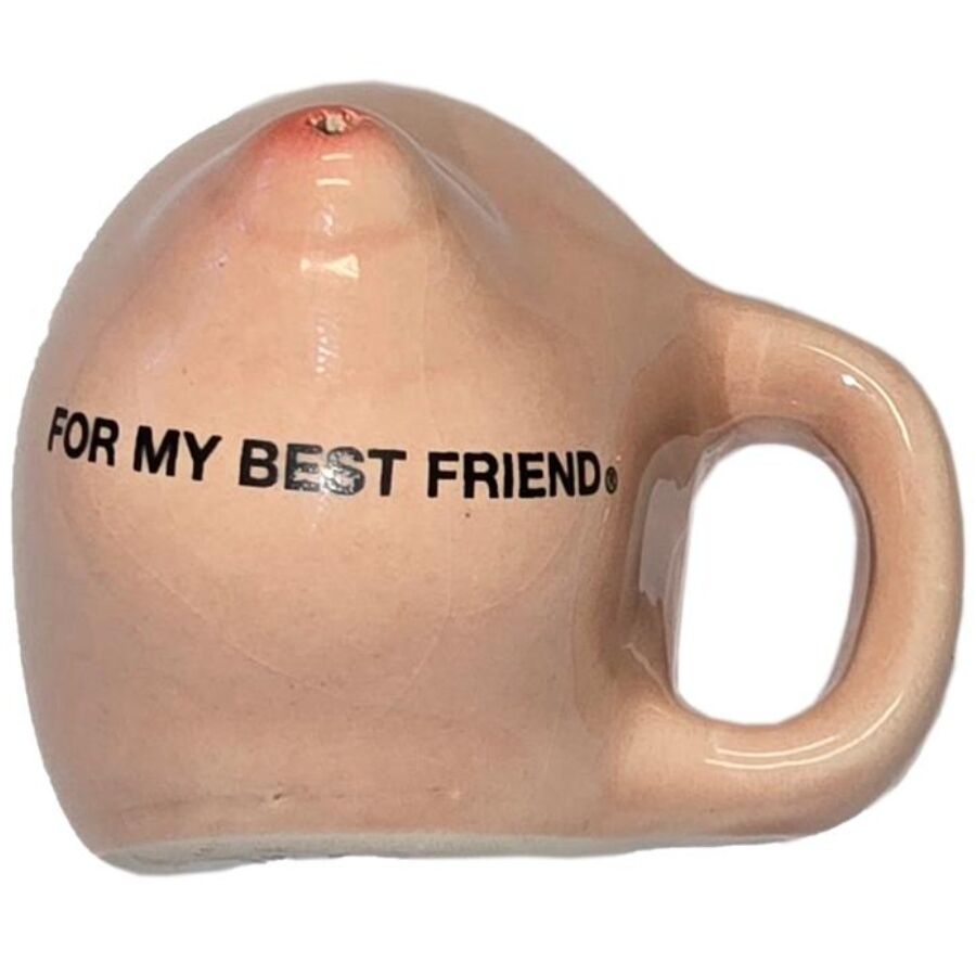 DIABLO PICANTE - Brustmagnet auf einem Keramikbecher „Für meine beste Freundin“