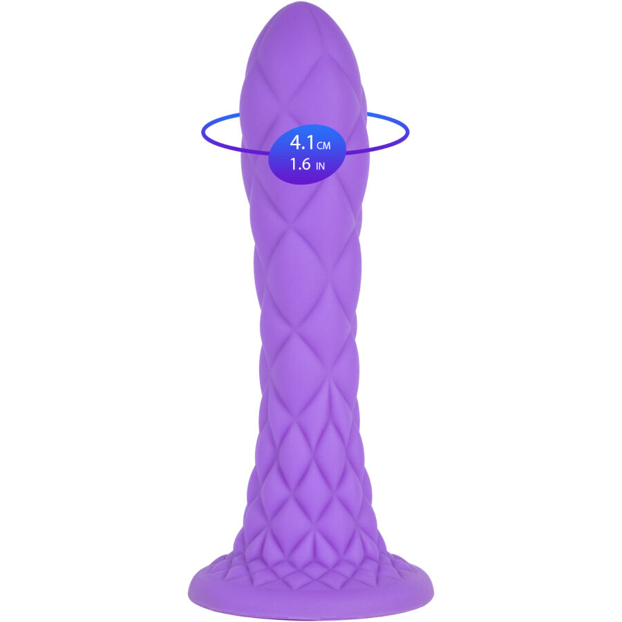 SILEXD - DREAMY DILDO FANTASY Flüssigsilikon thermoreaktiv lila 18,5 cm