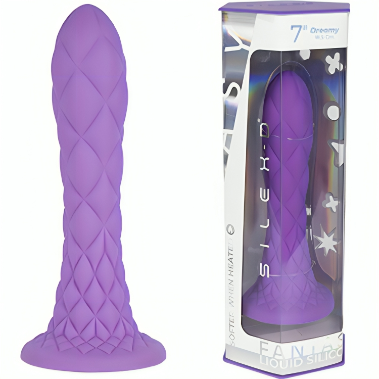 SILEXD - DREAMY DILDO FANTASY Flüssigsilikon thermoreaktiv lila 18,5 cm