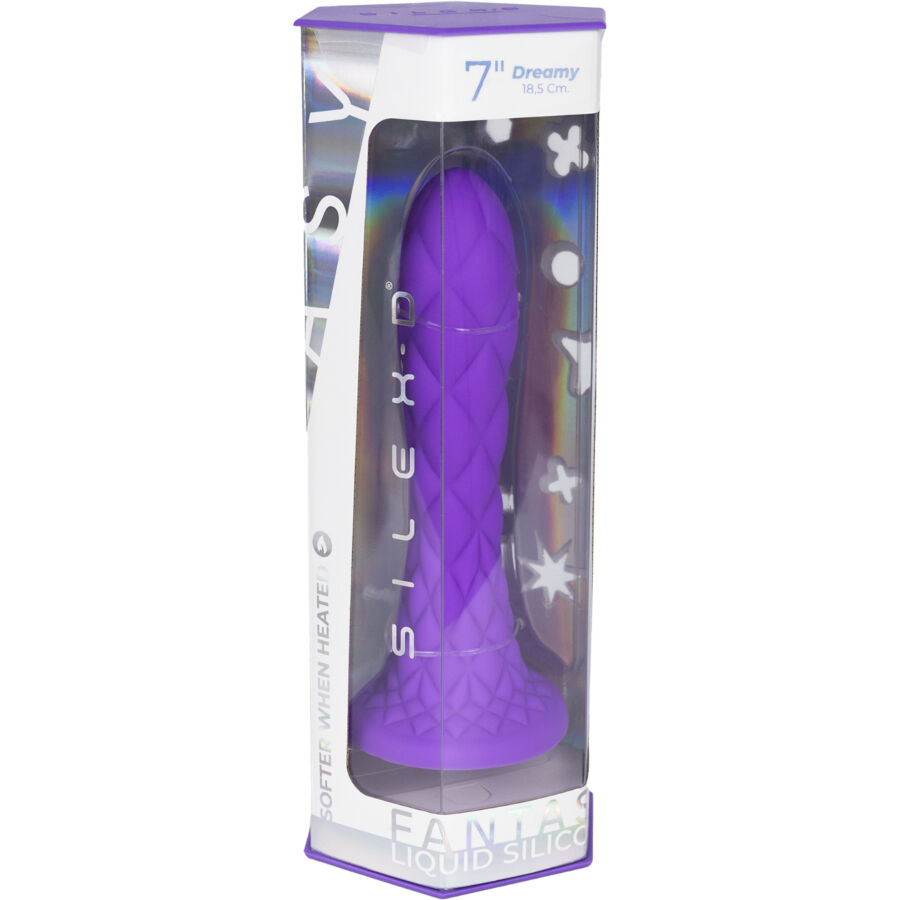 SILEXD - DREAMY DILDO FANTASY Flüssigsilikon thermoreaktiv lila 18,5 cm