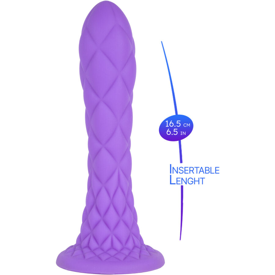 SILEXD - DREAMY DILDO FANTASY Flüssigsilikon thermoreaktiv lila 18,5 cm