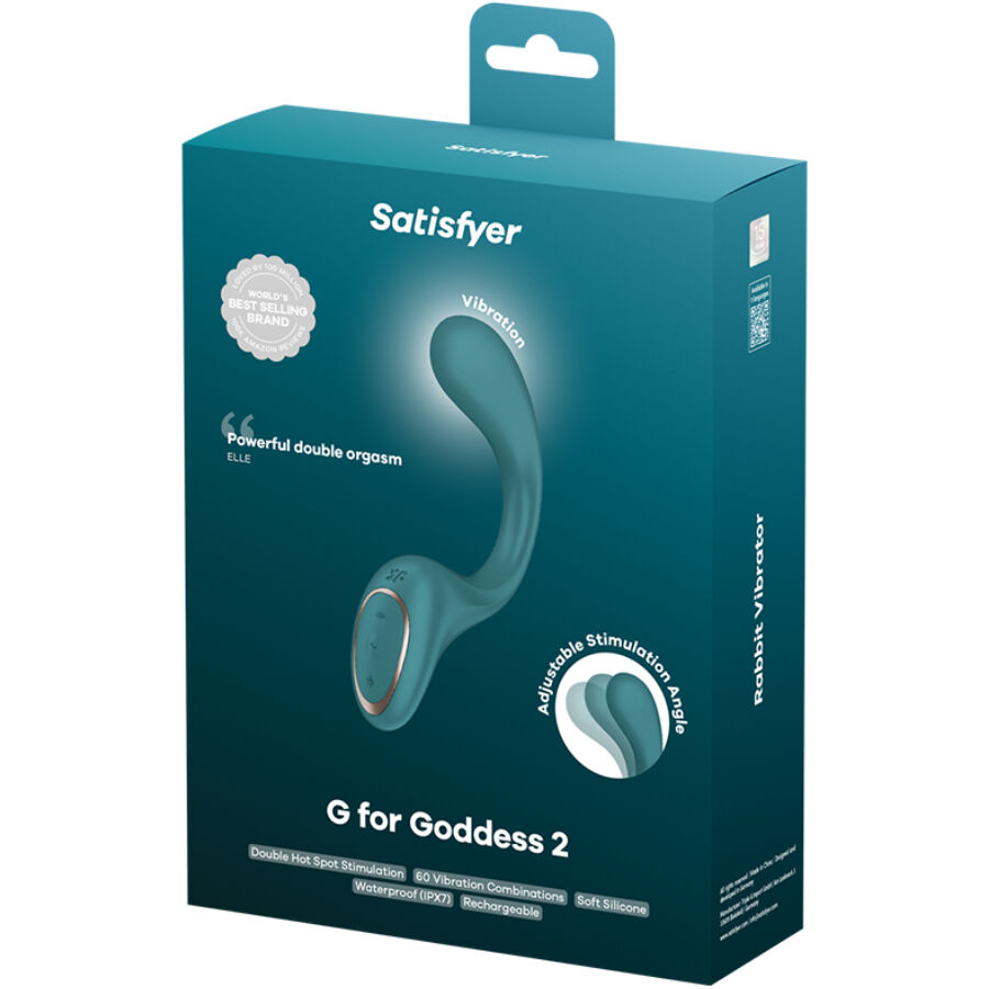SATISFYER - G FOR GODDESS 2 Hasen-Vibratorflasche Grün