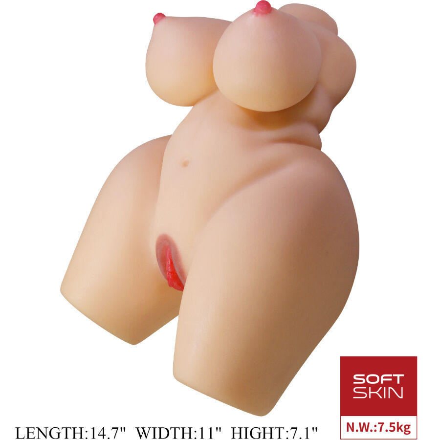 CRAZY BULL - GRACE realistischer weiblicher Torso mit Vagina und Anal 7,5 kg