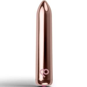ROCKS-OFF - Wiederaufladbarer Bullet-Vibrator Golden Rose
