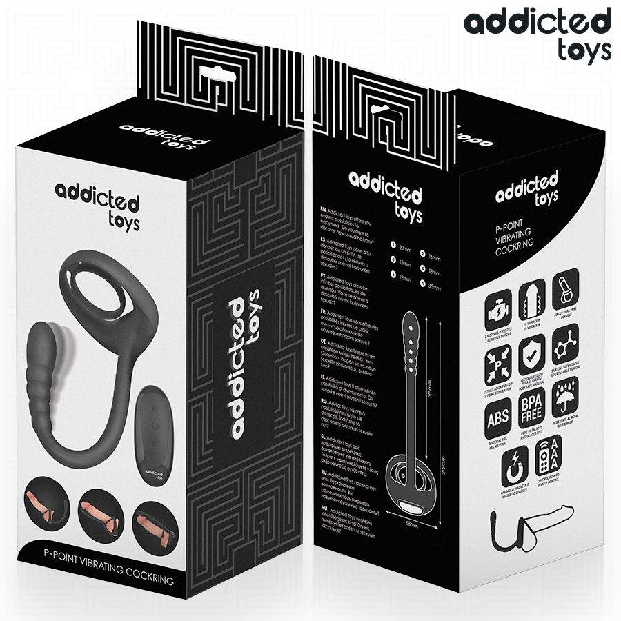 ADDICTED TOYS - P-SPOT Vibrations-Penisring mit Fernbedienung