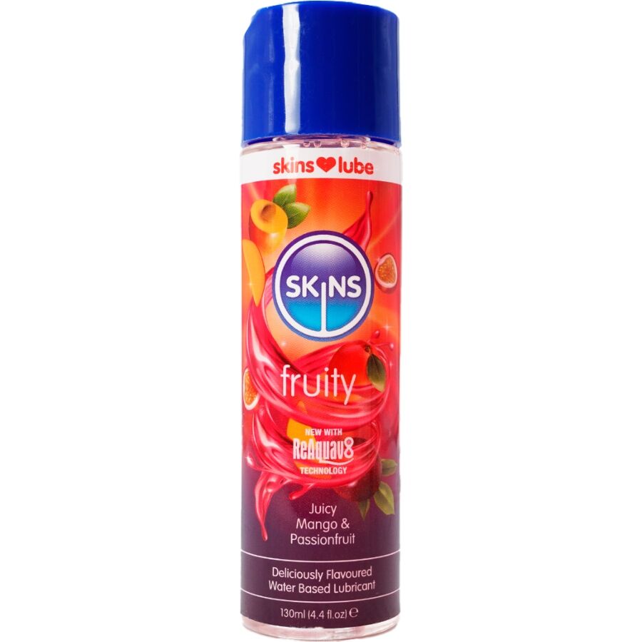 SKINS - Fruchtiges, wasserbasiertes Gleitgel Mango & Passionsfrucht 130 ml