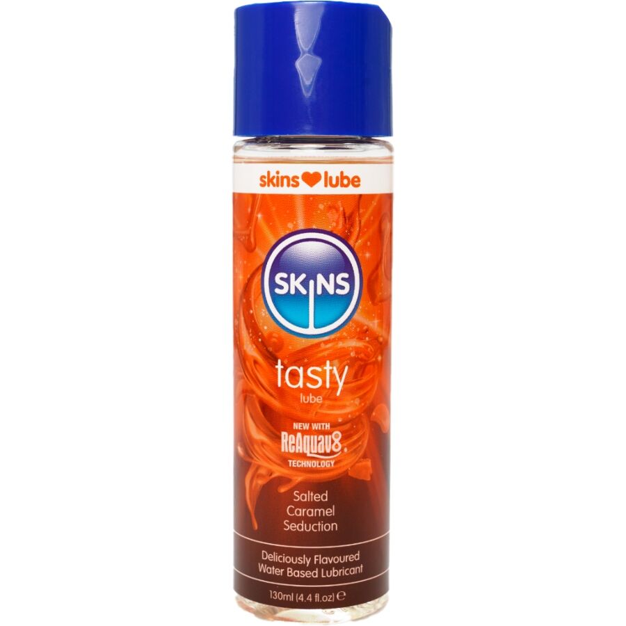 SKINS - Köstliches, wasserbasiertes Gleitgel mit gesalzenem Karamell-Geschmack 130 ml