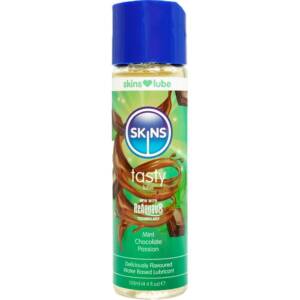 SKINS - Köstliches, wasserbasiertes Gleitgel Minze & Schokolade 130 ml