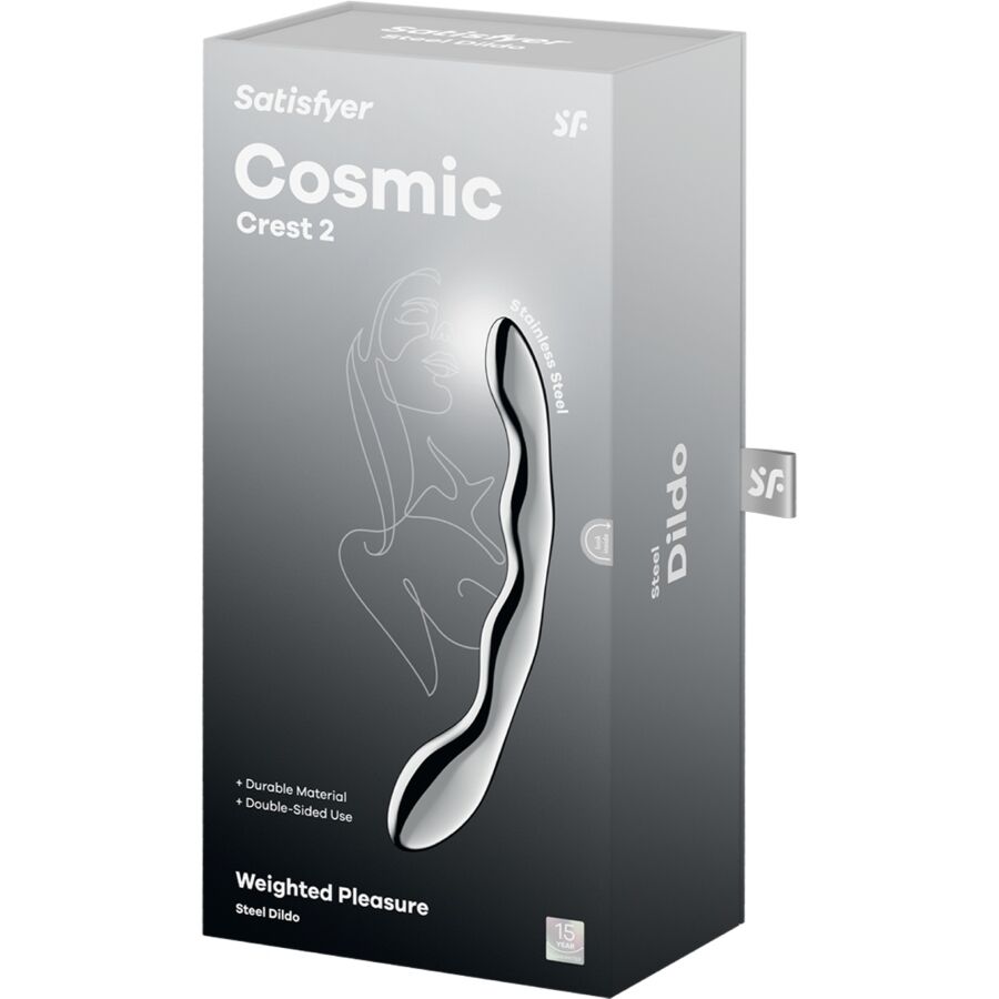 COSMIC CREST 2 Doppeldildo aus Edelstahl