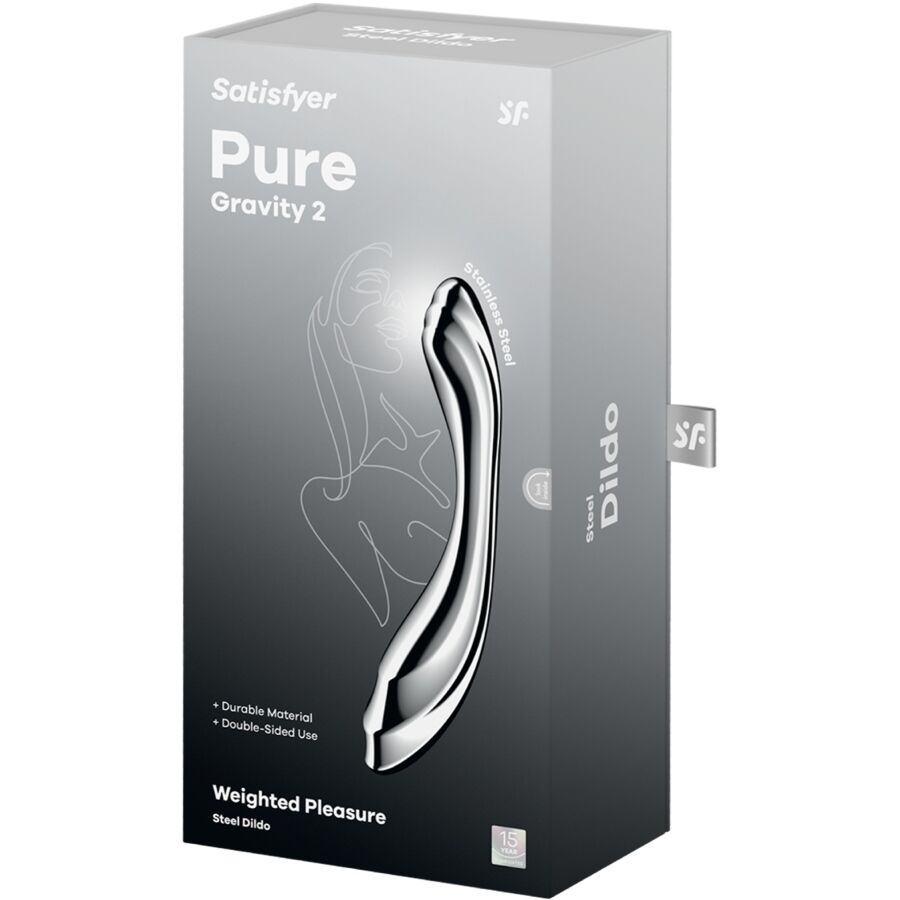 SATISFYER - PURE GRAVITY 2 Doppeldildo aus Edelstahl