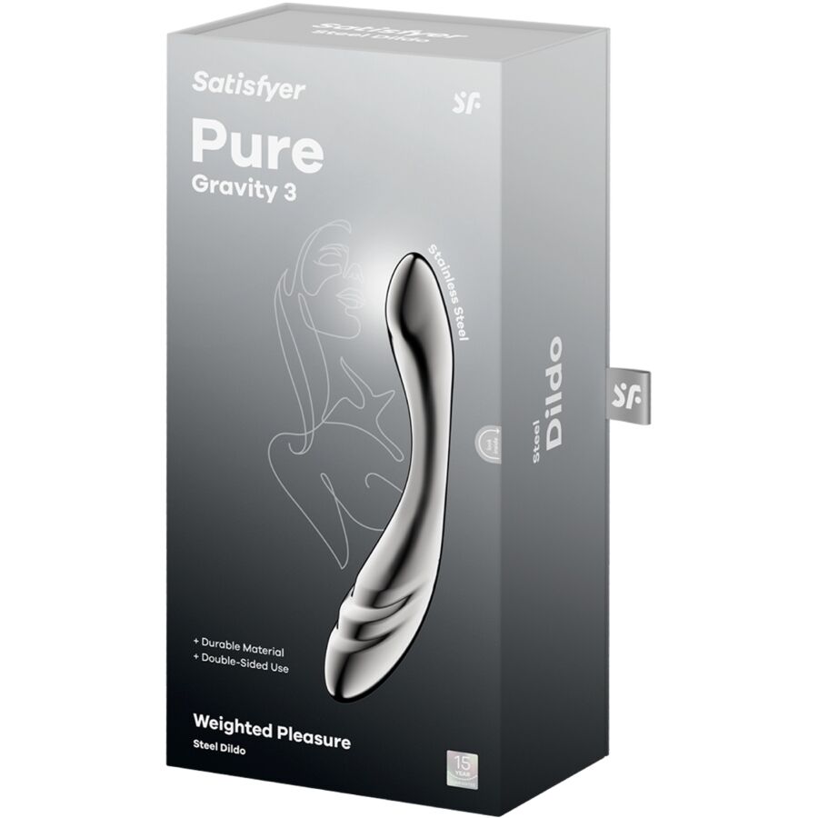 SATISFYER - PURE GRAVITY 3 Edelstahl Doppeldildos