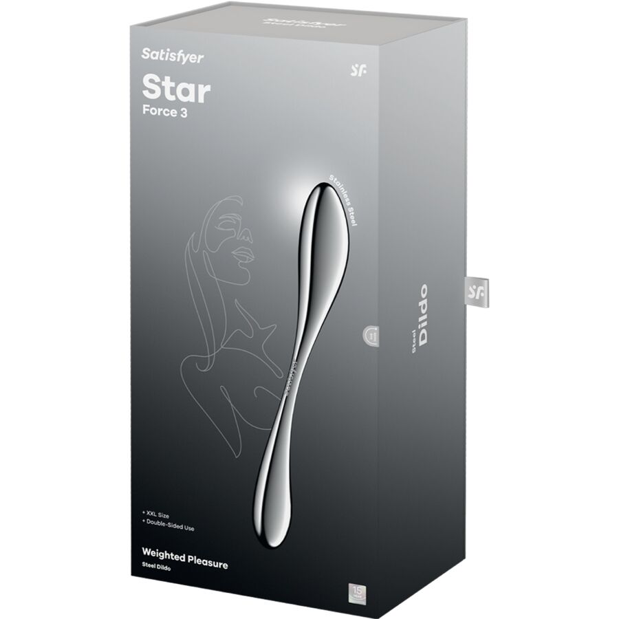 STAR FORCE 3 Edelstahldoppeldildo