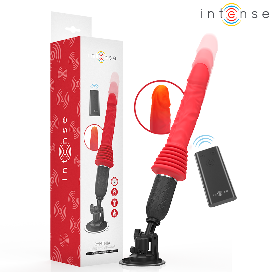 INTENSE - CYNTHIA REMOTE CONTROL THRUSTING VIBRATOR WITH HEAT FUNCTION