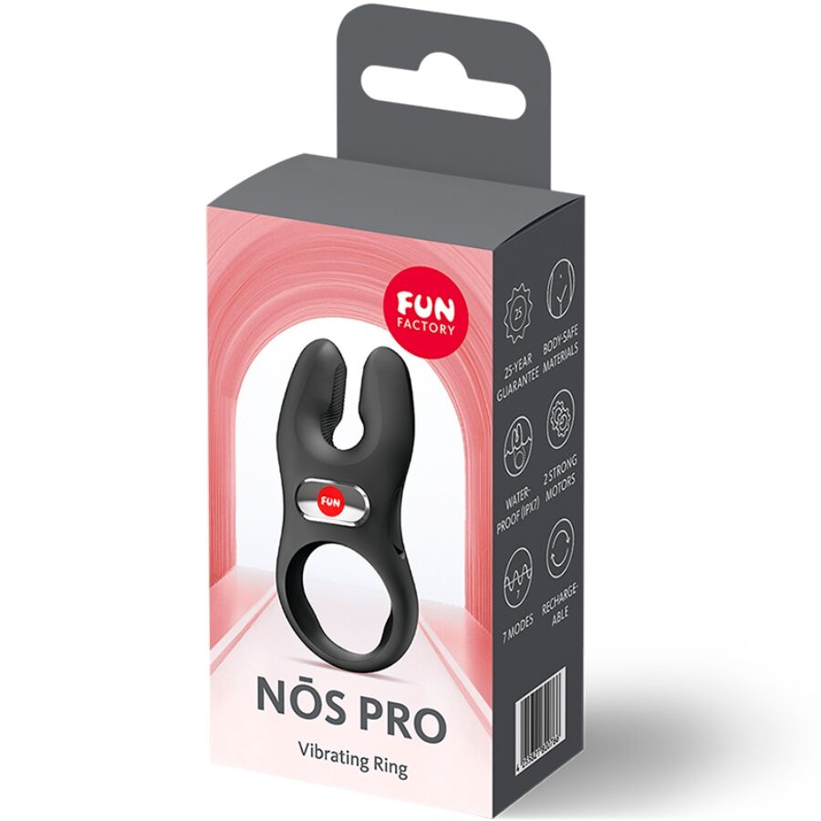FUN FACTORY - NOS PRO Vibrations-Penisring Schwarz