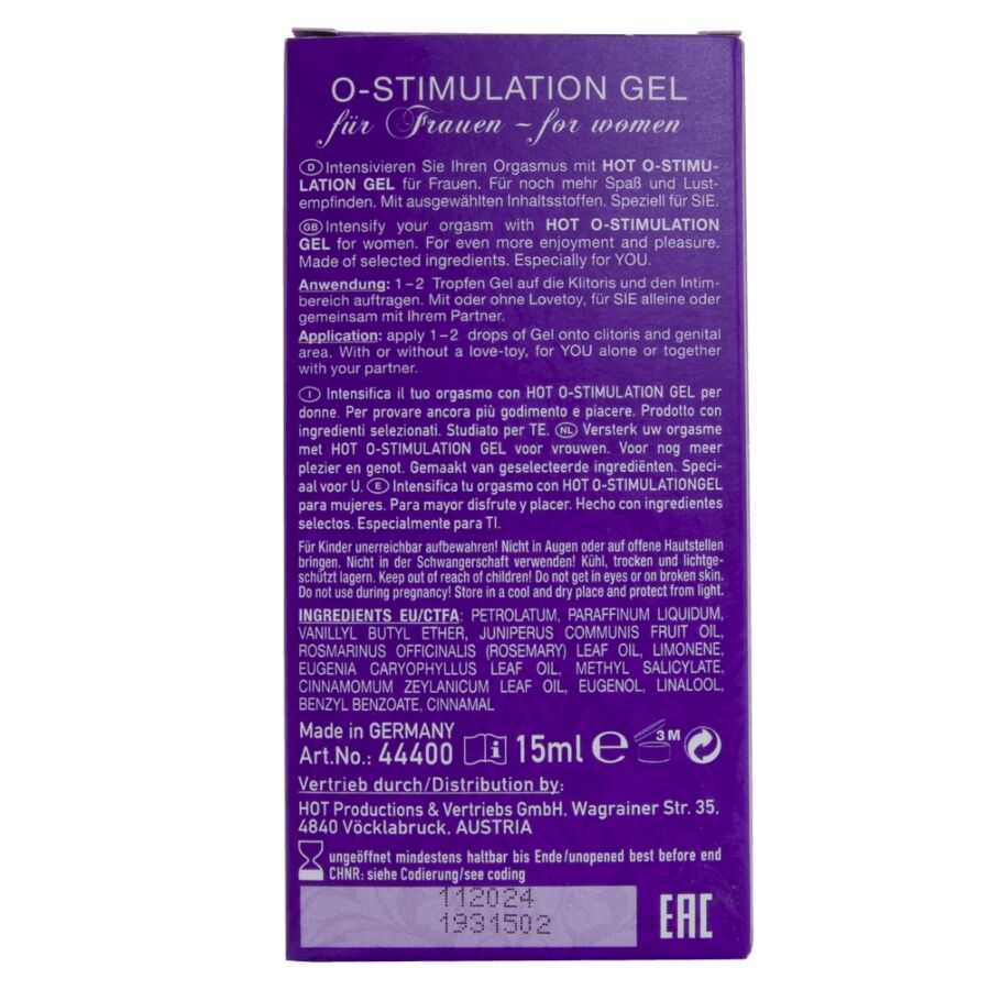HOT - STIMULATIONSGEL FÜR FRAUEN 15 ML