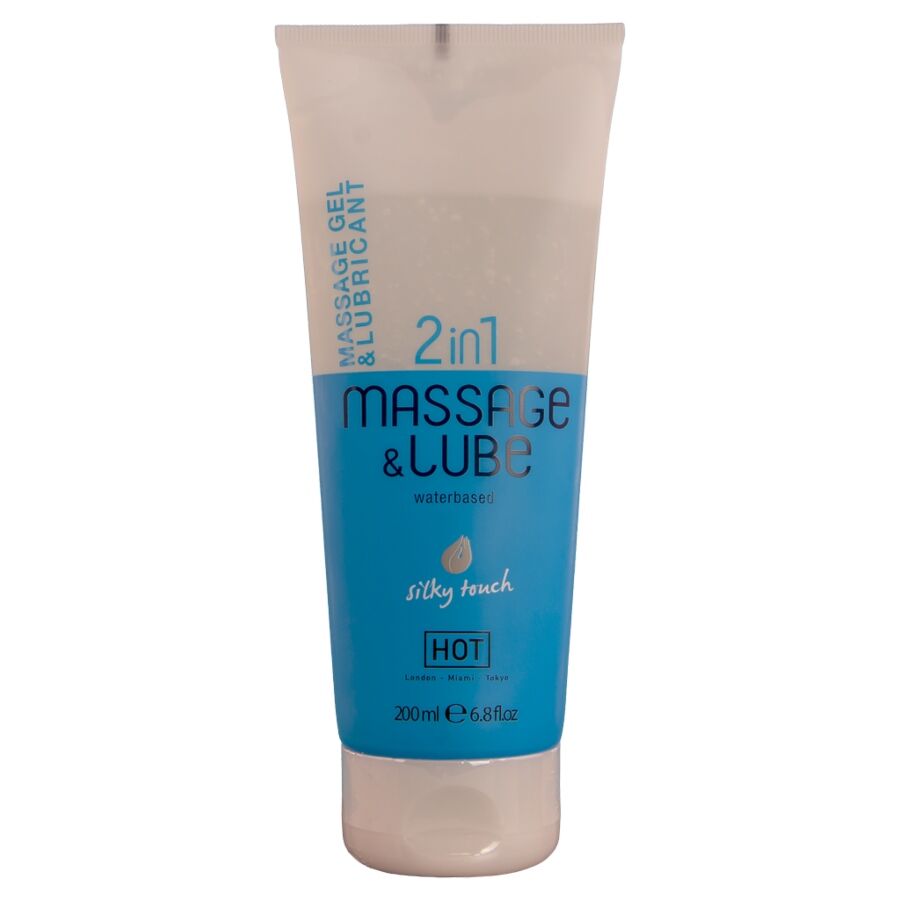 HOT - MASSAGE- & GLEITGEL 2IN1 SEIDENBERÜHRUNG 200 ML