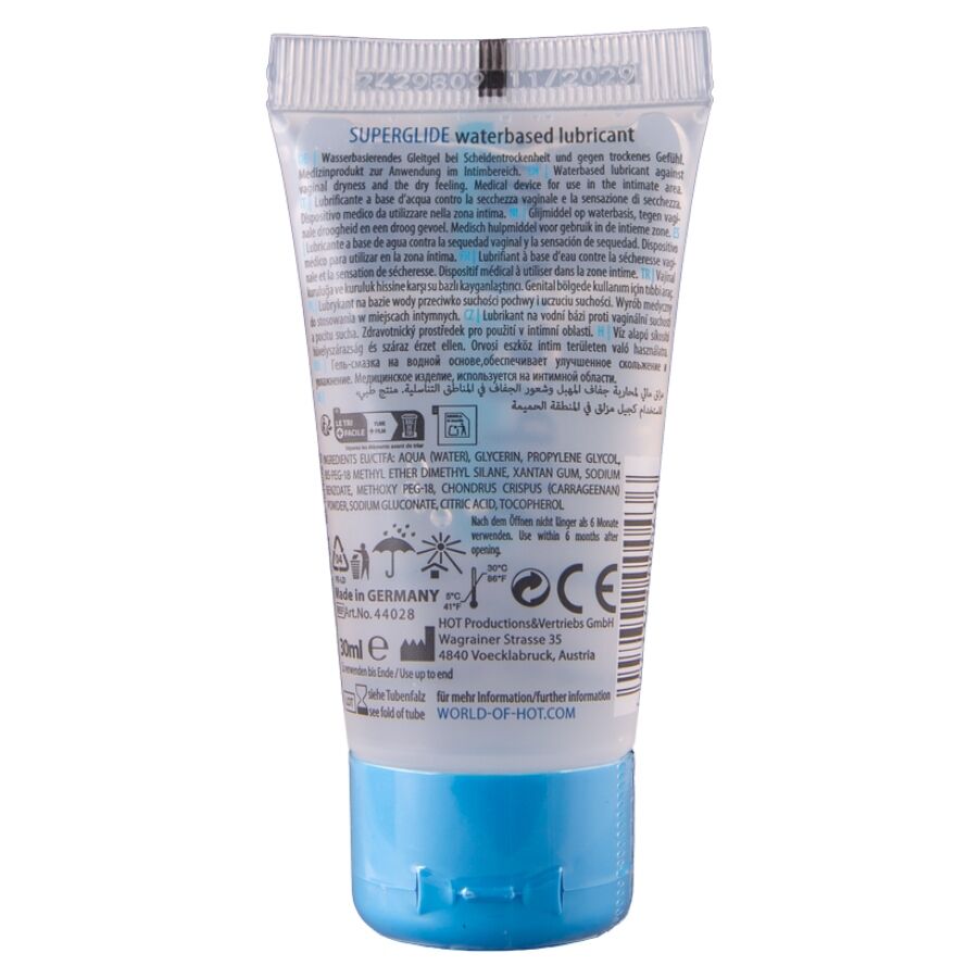 HOT - SUPERGLIDE LIQUID PLEASURE Gleitmittel auf Wasserbasis 30 ml
