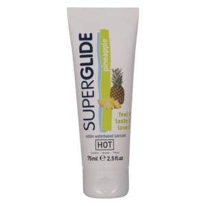HOT - SUPERGLIDE essbares Gleitmittel auf Wasserbasis Ananas 75 ml