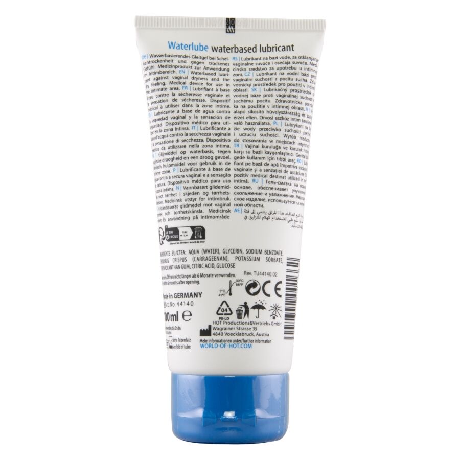 HOT - Wasser Gleitfilter auf Wasserbasis (Quellwasser) 100 ml