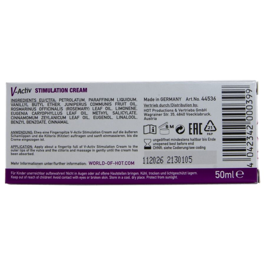 HOT - V-ACTIV Stimulationcreme für Frauen 50 ml