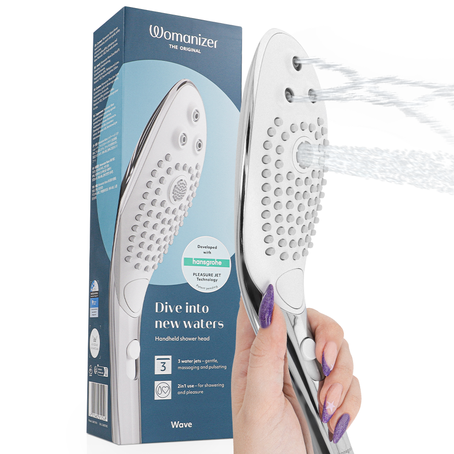 WOMANIZER - WAVE Klitoralstimulierender Duschkopf Chrom