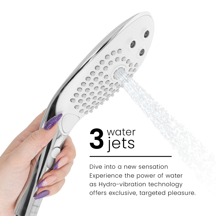 WOMANIZER - WAVE Klitorisstimulierender Duschkopf Chrom