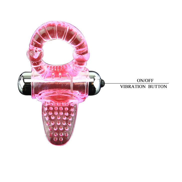 BAILE - SWEET ABS 10 RHYTHMS RING Rosa Vibrator Penisring