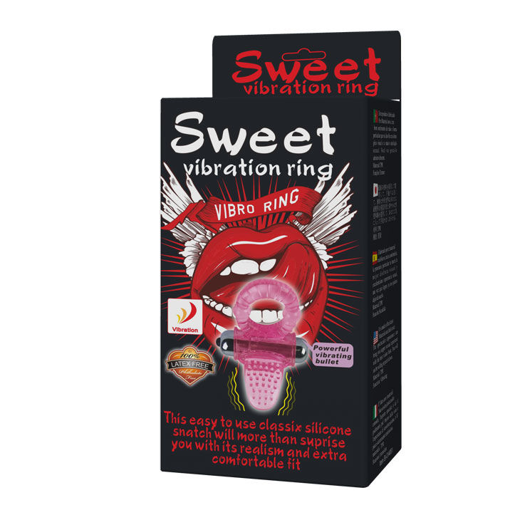 BAILE - SWEET ABS 10 RHYTHMS RING Rosa Vibrator Penisring