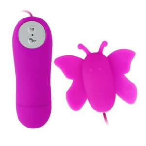 BAILE - LOVE EGGS BUTTERFLY Klitorisstimulator 12 Geschwindigkeiten Lila Fernbedienung