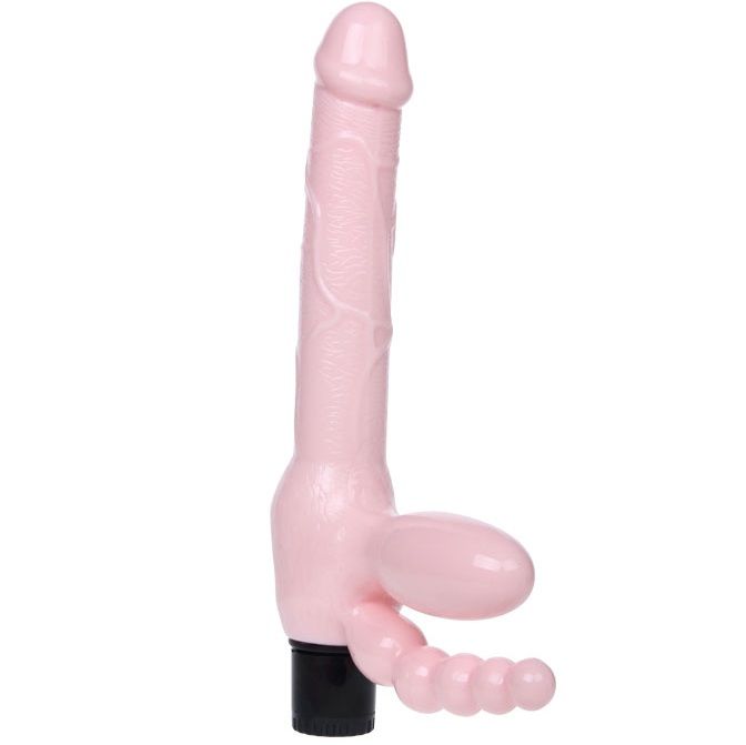 BAILE - Seilloser TPR-Gurt mit Vibration und Analstimulation 25,4 cm