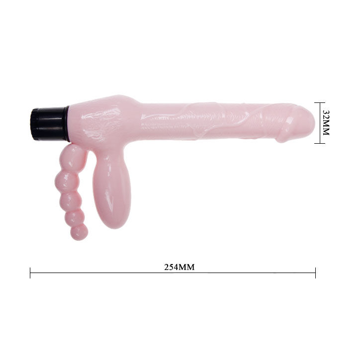BAILE - Seilloser TPR-Gurt mit Vibration und Analstimulation 25,4 cm