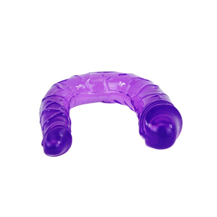 BAILE - Doppeldildo in Flieder flexiblem Gelee