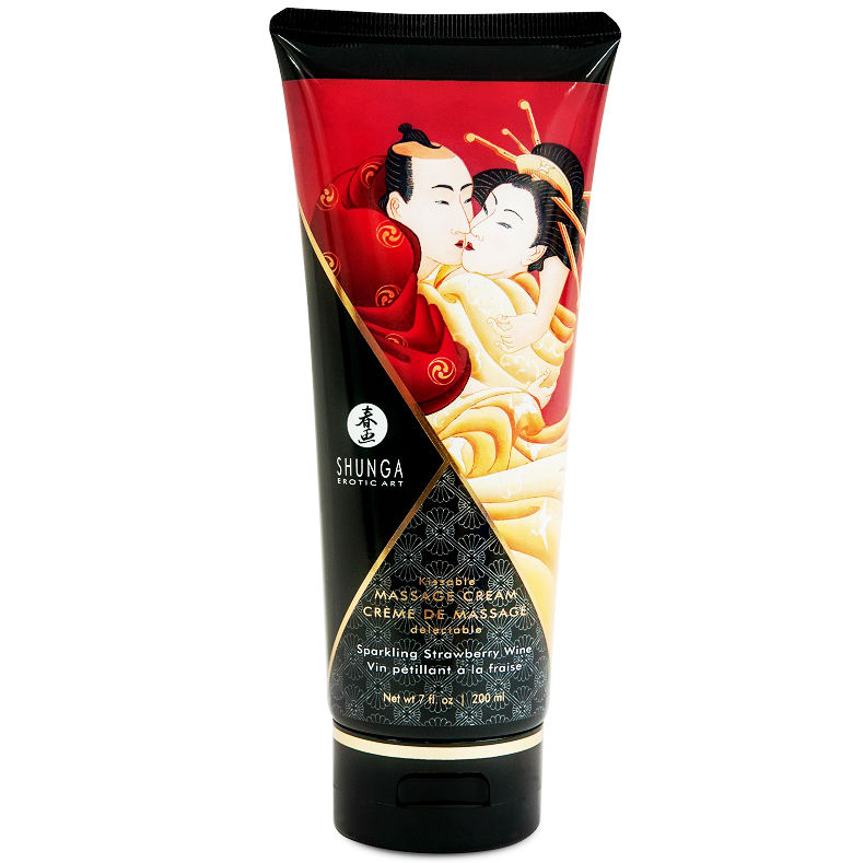 SHUNGA - Erdbeer-Cava-Massagecreme 200 ml