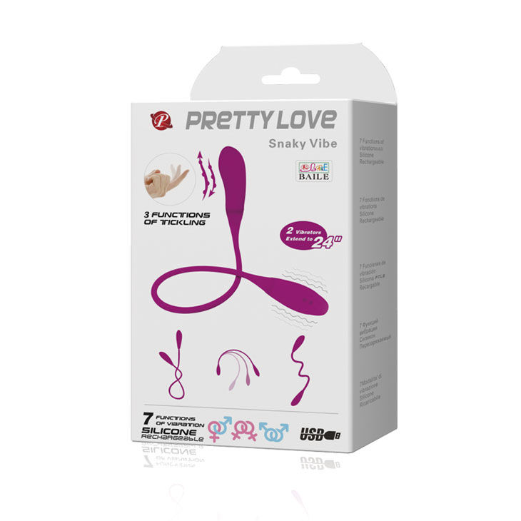 PRETTY LOVE - SMART - SNAKY VIBE VIBRATOR 7V + 3 Kitzlerstimulatoren