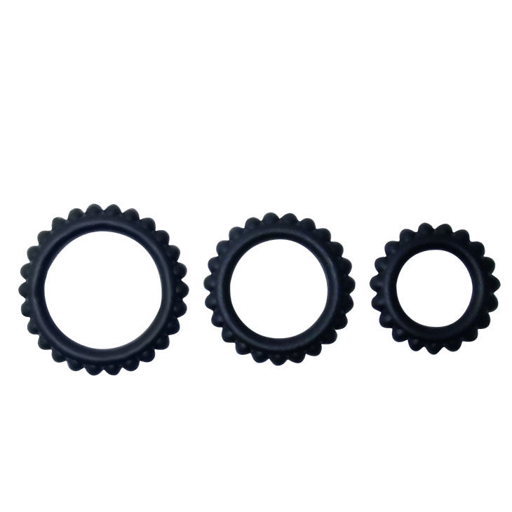 BAILE - TITAN SET 3STK PENISRING SCHWARZ 2.8 + 2.4 + 1.9 CM