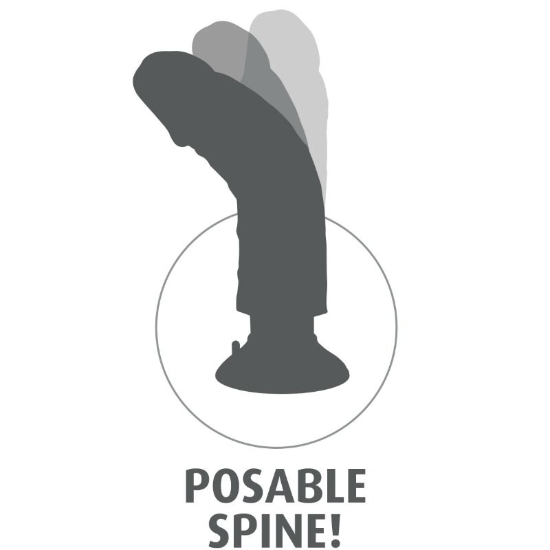KING COCK - Vibratordildo 15,24 cm Natürlich