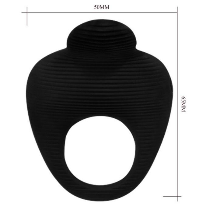 PRETTY LOVE - THIMBLE VIBRATORRING Schwarz