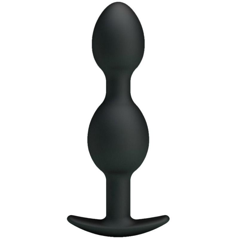 PRETTY LOVE - Silikon-Analkugeln 12,5 cm Schwarz