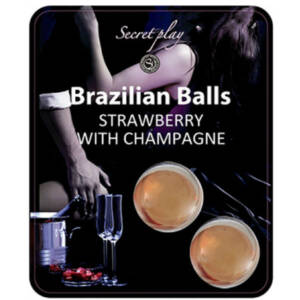 SECRETPLAY - BRASILIANISCHES KUGELSET ERDBEERE UND CHAMPAGNER