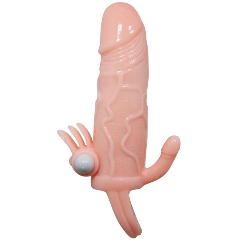 BAILE - BRAVE MAN PENISHÜLLE MIT KLITORIS- UND ANALSTIMULATION FLEISCH 16,5 CM