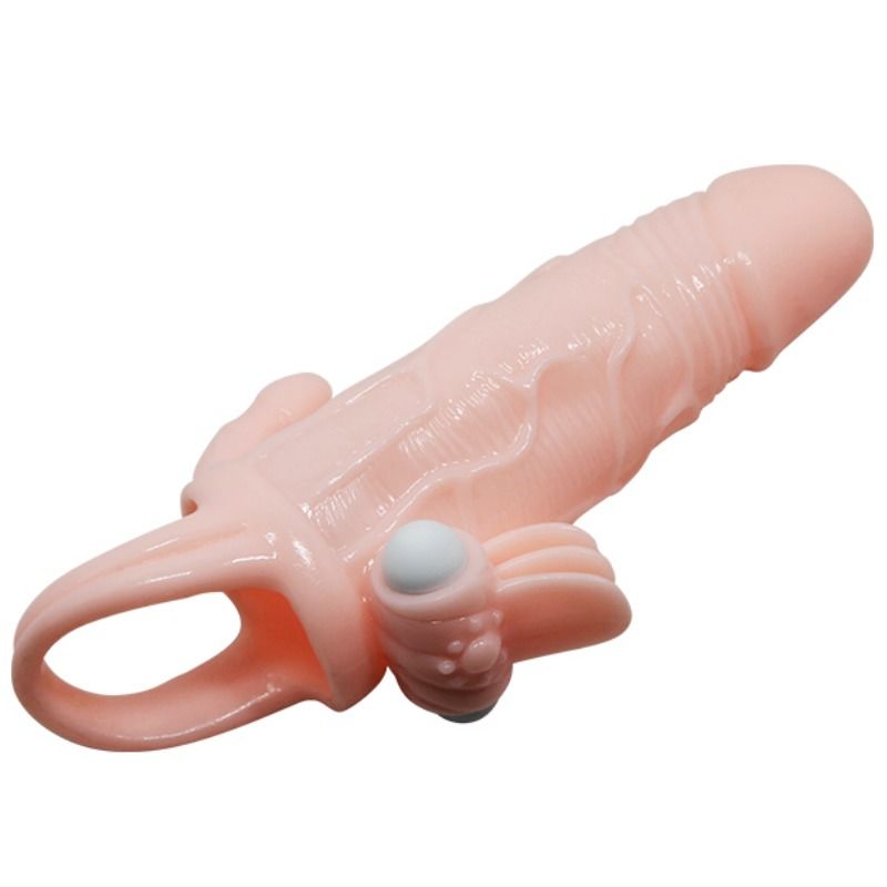 BAILE - BRAVE MAN PENISHÜLLE MIT KLITORIS- UND ANALSTIMULATION FLEISCH 16,5 CM