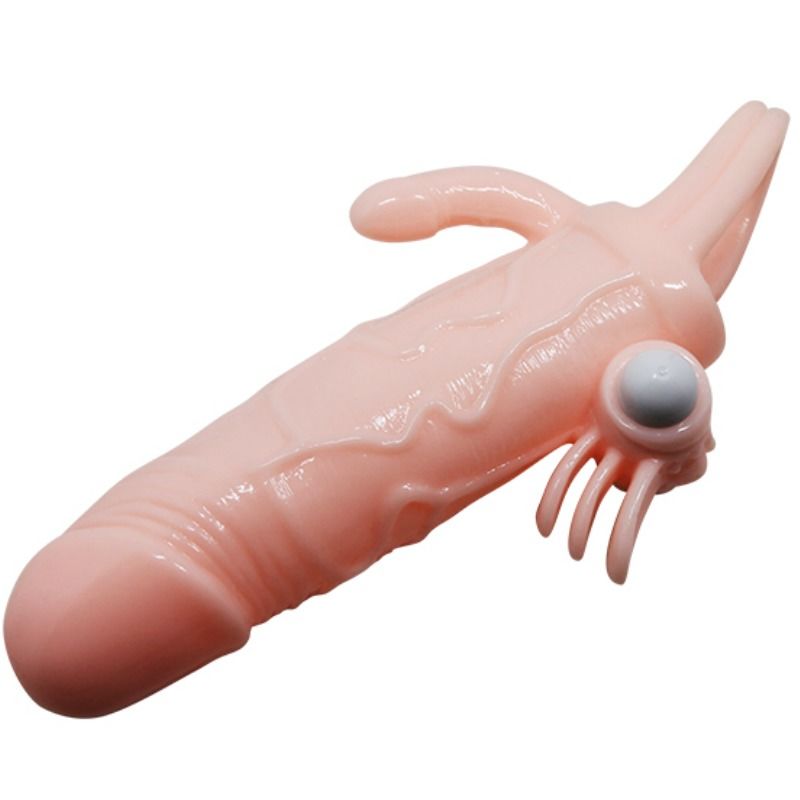 BAILE - BRAVE MAN PENISHÜLLE MIT KLITORIS- UND ANALSTIMULATION FLEISCH 16,5 CM